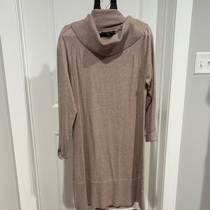 Cyrus Taupe Long Sleeve Dress